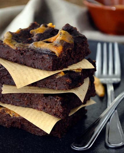 Black Bean Fudge Brownies With Sweet Potato Caramel