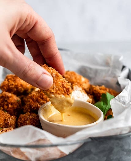 The BEST Crispy Baked Chicken Nuggets