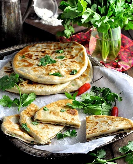 Aloo Paratha (Indian Potato Stuffed Flatbread)
