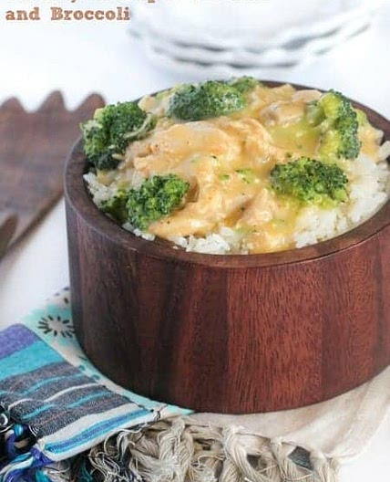 Creamy Chicken & Broccoli Over Rice