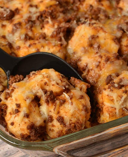 Sloppy Joe Biscuit Casserole