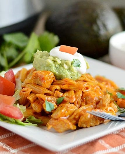 Instant Pot Chicken Enchilada Pasta