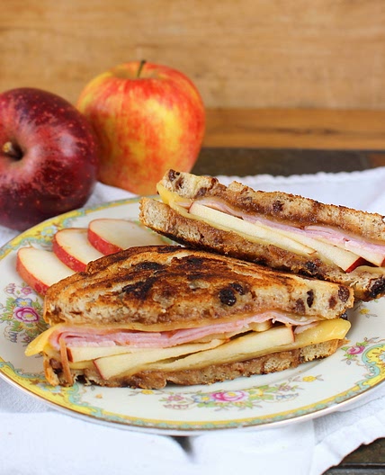 Grilled Apple Butter Breakfast Sandwich