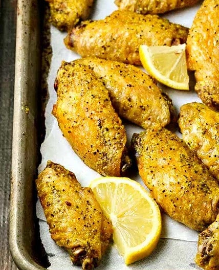 Crispy Baked Lemon Pepper Wings