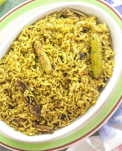 Tindora Rice - Ivy Gourd Pulao