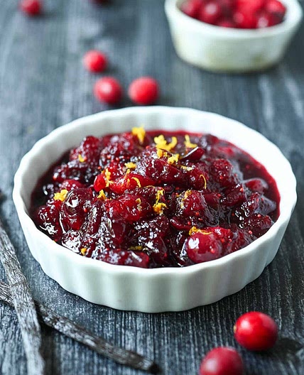 Vanilla Cranberry Compote