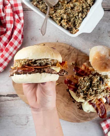 Easy Smashed Turkey Burgers With Cranberry Sauce