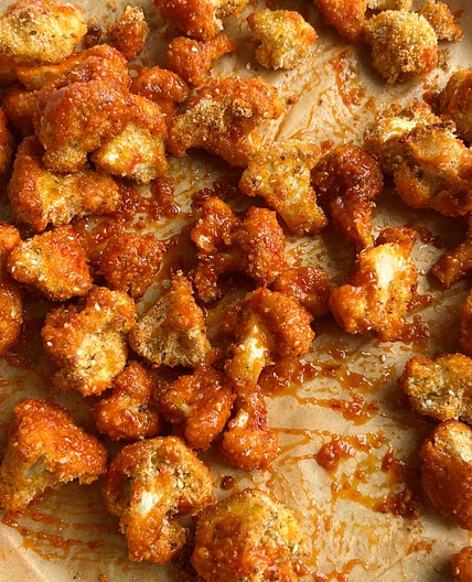 Harissa Honey Cauliflower Poppers