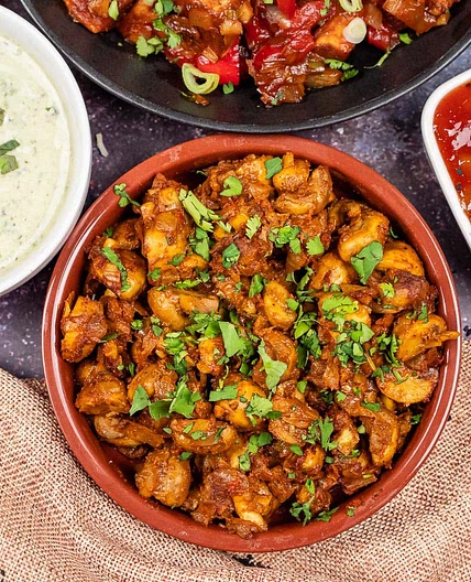 Mushroom Bhaji (Indian Mushroom Curry)
