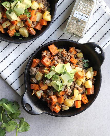 Sweet Potato and Parsnip Breakfast Hash