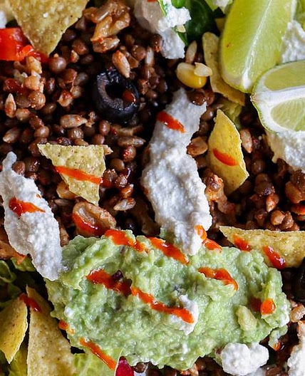 Lentil Taco Salad