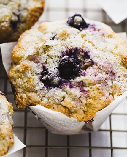 Easy Moist Gluten-Free Blueberry Muffins