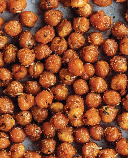 Air Fryer Crispy Herbed Chickpeas