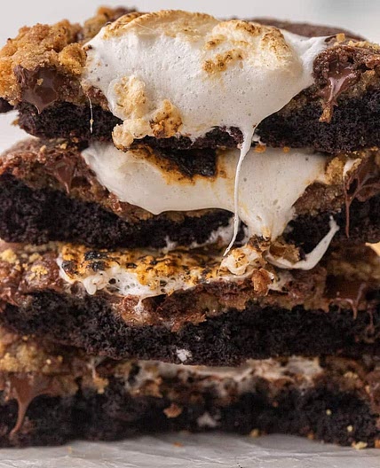 S'mores brownie cookies- Crumbl copycat