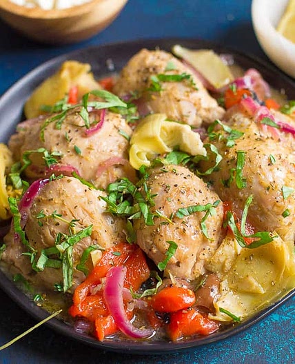 Slow Cooker or Instant Pot Greek Chicken