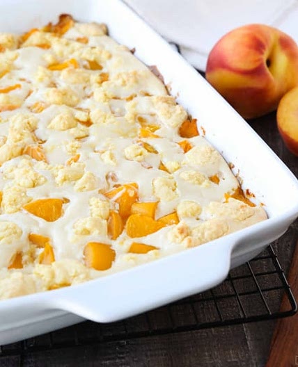 Peaches and Cream Cobbler