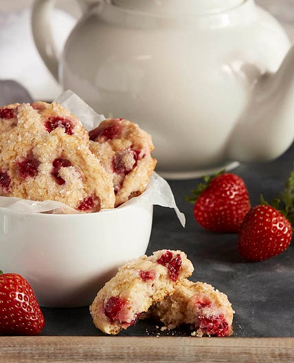 Strawberry Shortcake Tea Biscuits