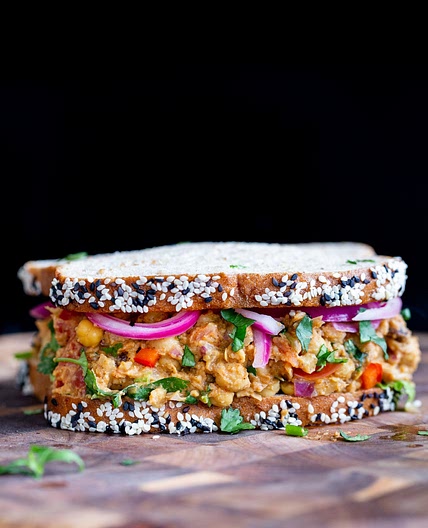 Curried Chickpea Salad Sandwich