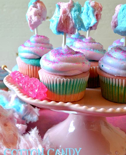 The Best Cotton Candy Cupcakes