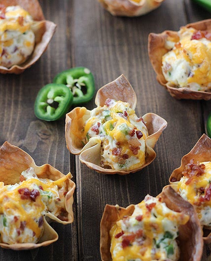 Jalapeño Popper Wonton Cups