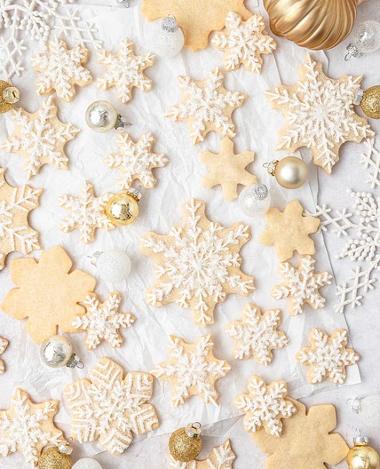 Christmas Shortbread Cutout Cookies
