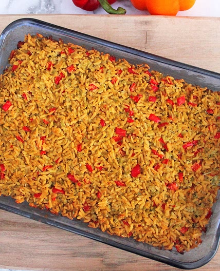 Broccoli Cauliflower Rice Casserole