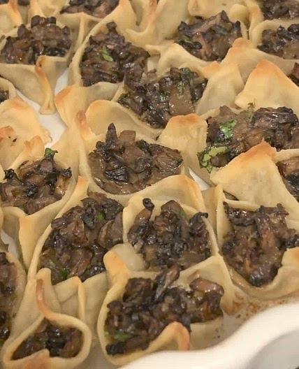 Vegetarian Mushroom Manti