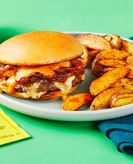 Cheddar Wonderburgers & OLD BAY® Fries with Caramelized Onion & Special Sauce
