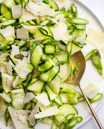 Asparagus and Zucchini Crudi