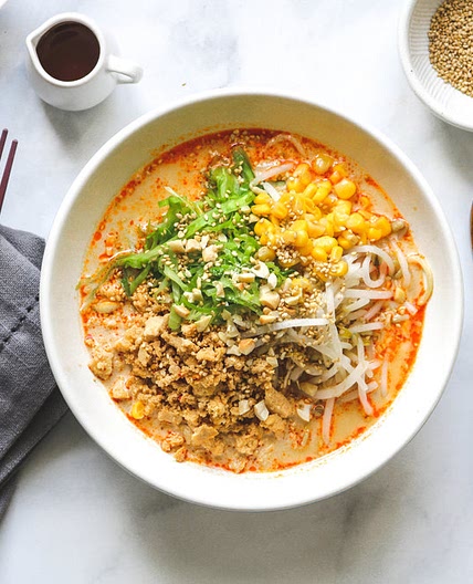 Vegan Sesame Tantanmen (Homemade Ramen)