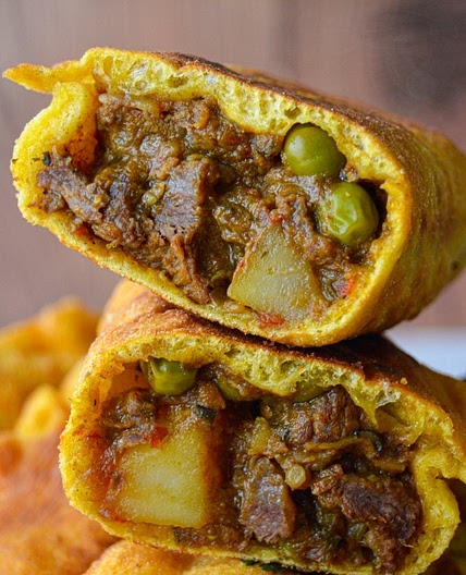 Caribbean Beef and Potato Pasty (Trinidad Aloo Pie)