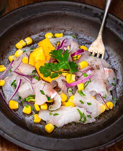 Peruvian Raw Fish Salad (ceviche)