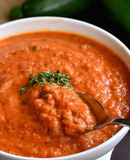 Tomato Zucchini Soup