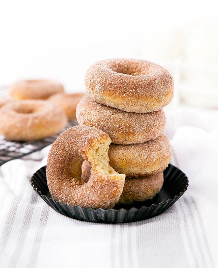 Baked Cinnamon Sugar Donuts