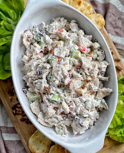 Cranberry Apple Pecan Chicken Salad
