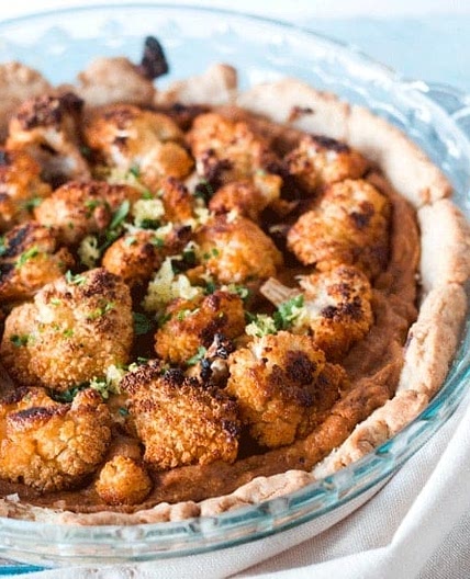 Roasted Cauliflower Tart
