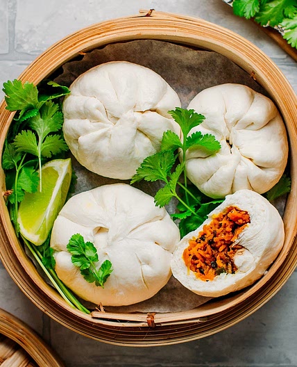 Sweet Potato Steamed Buns (Bao)
