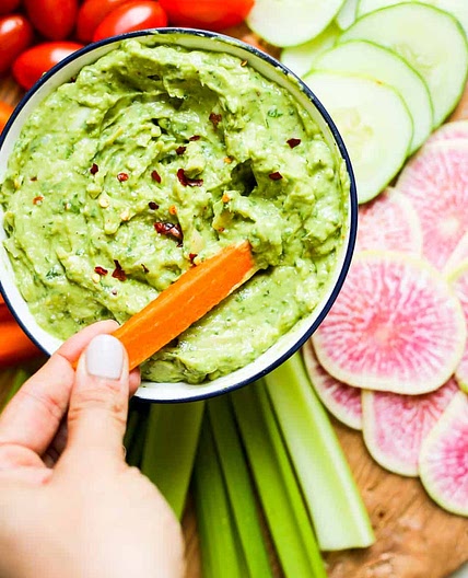 Spinach and Artichoke Avocado Dip