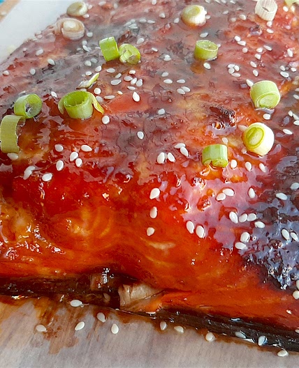 Honey Wasabi Glazed Salmon