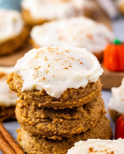 Pumpkin Cookies with Cream Cheese Frosting Recipe