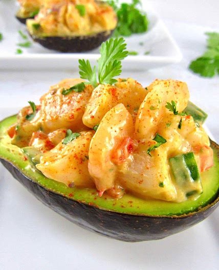 Shrimp Salad Stuffed Avocado