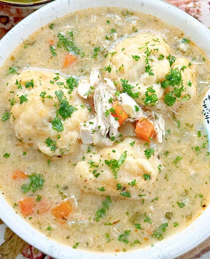 Simply Delicious Chicken and Dumplings