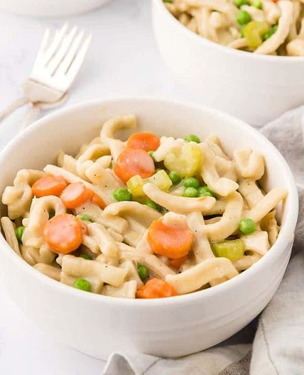 Chicken and Dumplings with Noodles