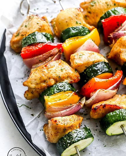 Air Fryer Chicken Skewers (Kebabs)