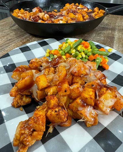 BBQ Chicken Potato Skillet