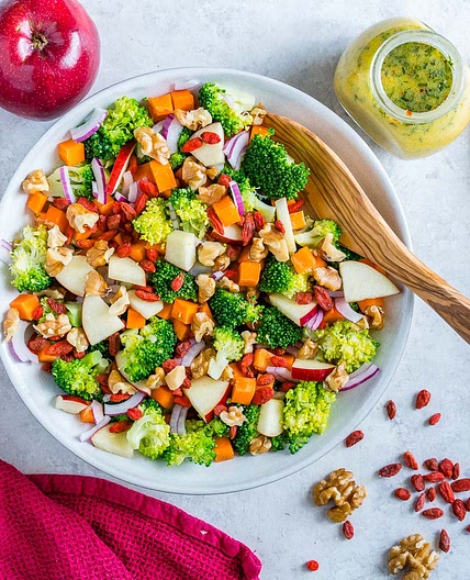 Broccoli + Crisp Apple Salad