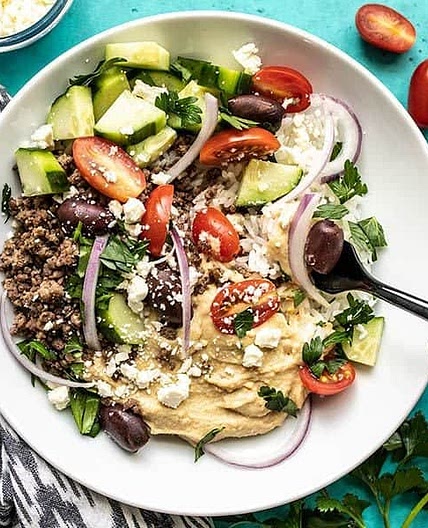 Mediterranean Hummus Bowls
