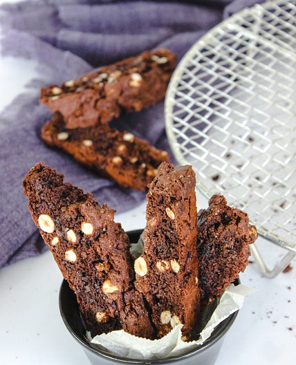 Gluten-Free Chocolate Hazelnut Biscotti
