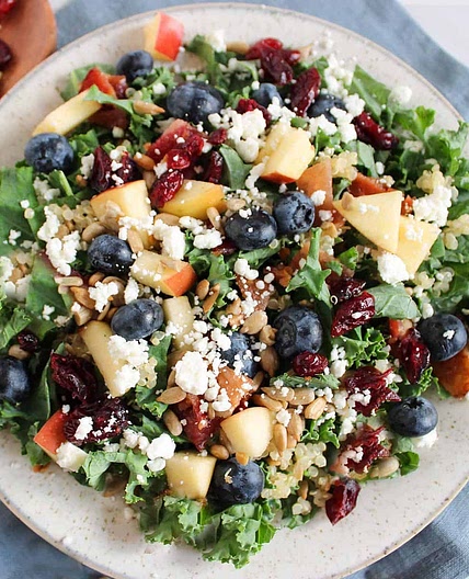 Vegan Kale Salad For Fall