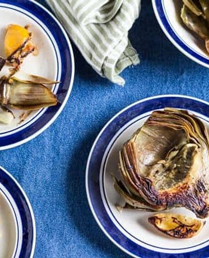 Lemon Roasted Artichokes